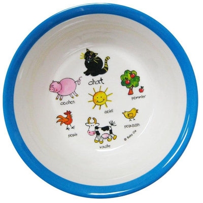 Baby Cie Suction Bowl - Farm - Blue