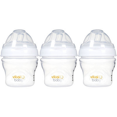 Vital Baby Nurture Breast-Like Feeding Bottle - 5 oz - 3 Pk