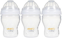 Vital Baby Nurture Breast-Like Feeding Bottle - 8 oz - 3 Pk