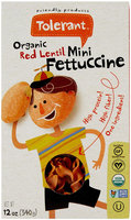 Tolerant Food Organic Red Lentil Mini Fettuccine - 12 oz - Vegan