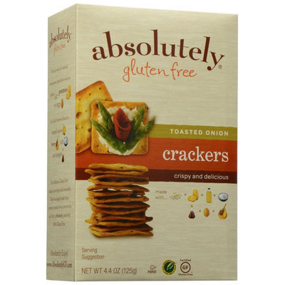 Absolutely Gluten Free Crackers Toasted Onion - 4.4 oz