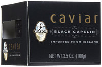 Season... Season Black Capelin Caviar From Iceland, 3.5 oz