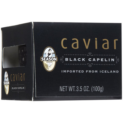 Season... Season Black Capelin Caviar From Iceland, 3.5 oz