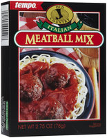 Tempo Italian Meat Ball Mix, 2.75 oz, 12ct