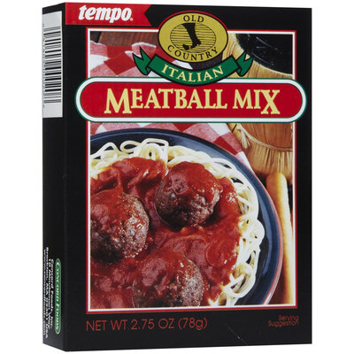 Tempo Italian Meat Ball Mix, 2.75 oz, 12ct