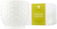 Thymes Poured Candle, Hobnail, Mandarin Coriander