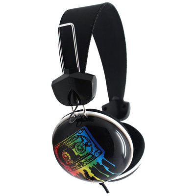 Pink Cookie Overhead Stereo Headphones - Robot