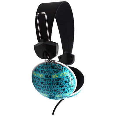 Pink Cookie Overhead Stereo Headphones - Cities