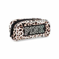 Victoria's Secret Pink Leopard Style Cosmetic Bag