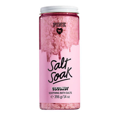 Victoria's Secret Pink Salt Soak Coconut Oil Soothing Bath Salts