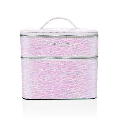 Victoria's Secret Fashion Show Holographic Sequin Makeup Train Case