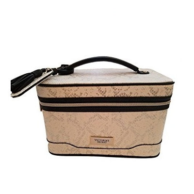 Victoria's Secret Silver White Python Train Makeup Case