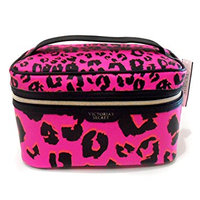 Victoria's Secret Pink Leopard Train Cosmetic Bag
