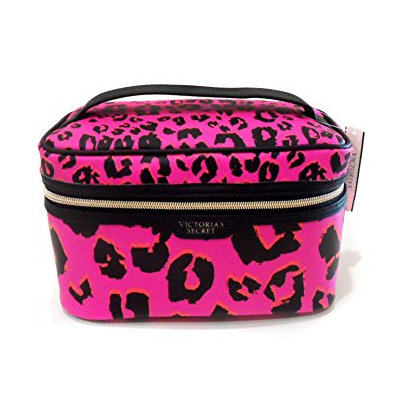 Victoria's Secret Pink Leopard Train Cosmetic Bag