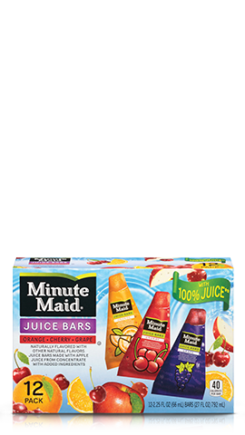Minute Maid Variety Pack Juice Bars Orange Cherry And 2025