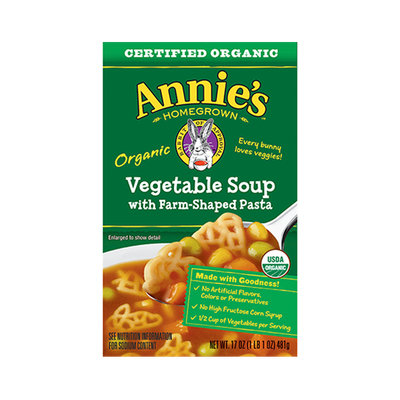 Annie's® Organic Vegetable Soup with Farm-Shaped Pasta