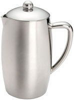 Chefs Bonjour 8-Cup Triomphe Double Wall Stainless Steel French Press