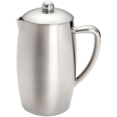 Chefs Bonjour 8-Cup Triomphe Double Wall Stainless Steel French Press