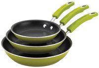 Rachael Ray Porcelain II Green Open Skillet Triple Pack