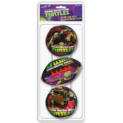 Hedstrom Teenage Mutant Ninja Turtle 3Pk Hd Foam