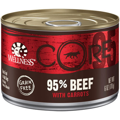Wellness CORE CORE Natural Grain Free Wet Canned Dog Food - 95% Beef with Carrots Recipe