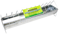 Ware Chicken Trough Feeder - Silver - 24 in.