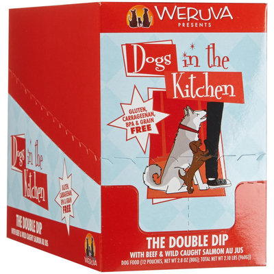 Weruva Dogs In The Kitchen The Double Dip - Beef & Wild Caught Salmon Au Jus - 2.8 oz