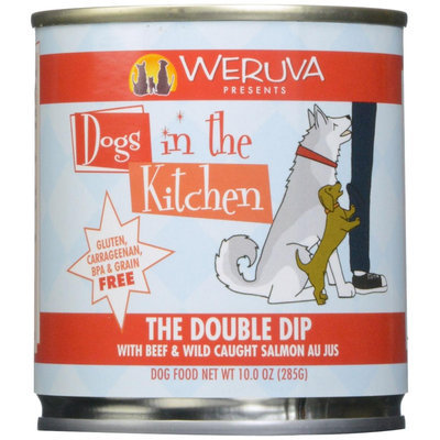Weruva Dogs In The Kitchen The Double Dip - Beef & Wild Caught Salmon Au Jus - 10 oz