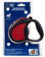 Petedge ZW943 26 83 GG Retractable Ld with Reflective Belt Sm Red