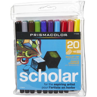 Prismacolor Scholar Bullet Tip Water Based Art Markers