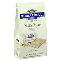 Ghirardelli Chocolate Sublime White Vanilla Dream Chocolate Stand Up Bag