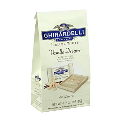 Ghirardelli Chocolate Sublime White Vanilla Dream Chocolate Stand Up Bag