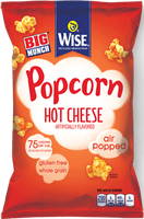 Wise Air Popped Whole Grain Hot Cheese Popcorn