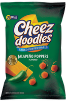 Wise Cheez Doodles Jalapeno Cheddar Poppers Baked Puffed Balls