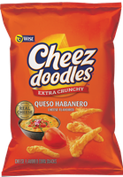 Wise Cheez Doodles Extra Crunchy Queso Habanero Cheese Flavored Corn Snacks