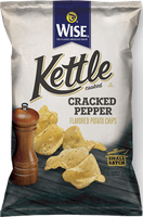 Wise Kettle Cooked Cracked Pepper Flavored Potato Chips