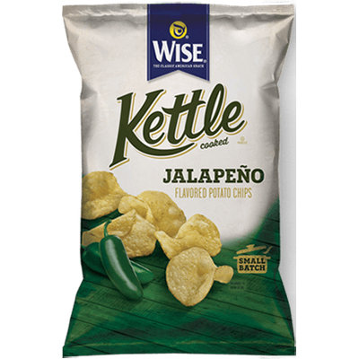 Wise Kettle Cooked Jalapeno Flavored Potato Chips