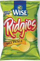 Wise Ridgies Dill Pickle Flavored Ridged Potato Chips