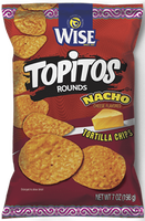 Wise Topitos Rounds Nacho Cheese Tortilla Chips