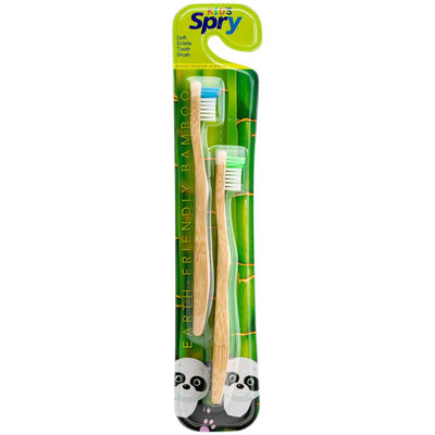 Xlear - Spry Kid's Bamboo Toothbrush Soft Bristle - Twin Pack