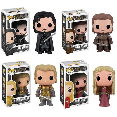 Sierra Accessories Games of Thrones: Pop! Vinyl Set 2 Jamie Lannister, Robb Stark, Jon Snow, Cersei Lannister