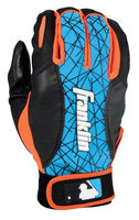 Franklin Sports MLB Youth 2nd Skinz Batting Glove - S - Black/Blue