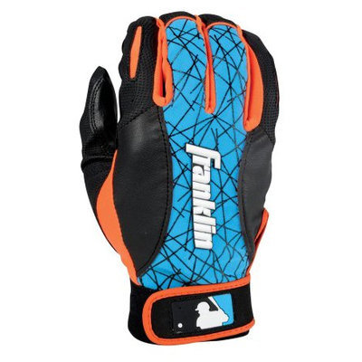 Franklin Sports MLB Youth 2nd Skinz Batting Glove - S - Black/Blue