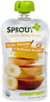 Sprout Stage 2 Fruit & Veggie Blends - Apple Banana & Butternut Squash - 4 oz - 1 ct.