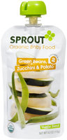 Sprout Foods Sprout Intermediate Organic Baby Food Green Bean, Zucchini & Potato - Stage #zCL