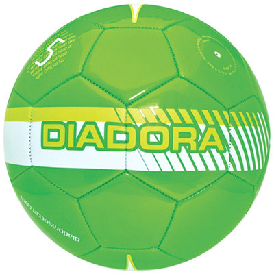 Diadora Fulmine Soccer Ball, Green/Yellow - Size 4