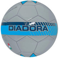 Diadora Fulmine Soccer Ball, Silver/Blue - Size 3