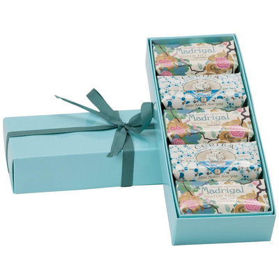 Claus Porto Blue Gift Box of 5 Mini soaps, 1 ea