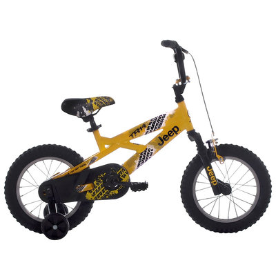 Jeep Boy's Bike, Yellow/Black - 14