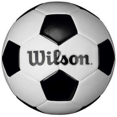 Wilson Traditional Soccer Ball, White/Black - Size 3
